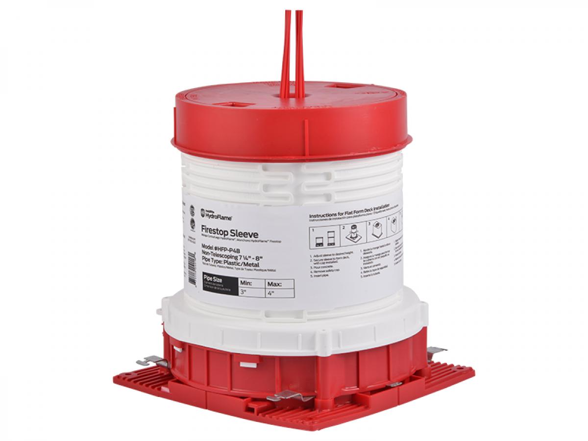 HydroFlame Pro Through Slab Firestop Sleeve W Adjustable Cap HoldRite